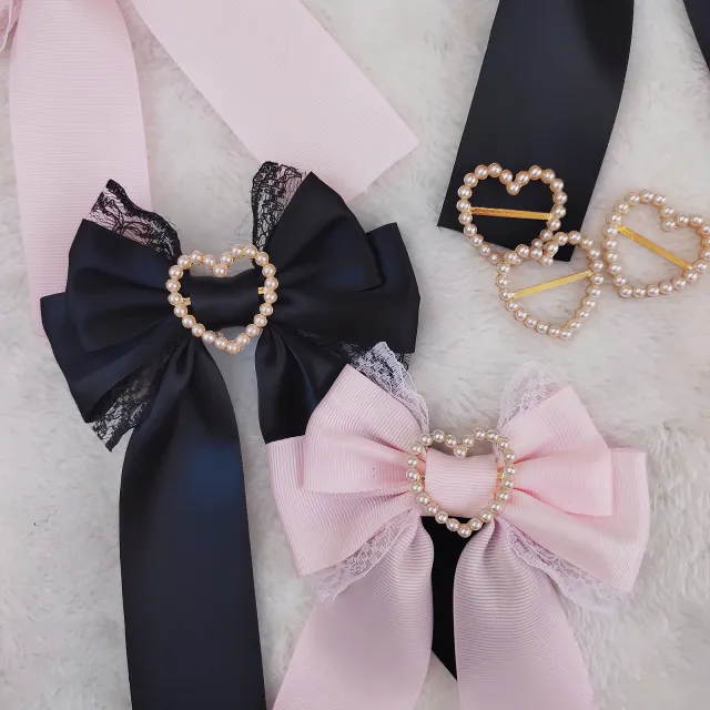 Lace Love Rhinestone Hairpin Clip Black - Shop at LoveMi