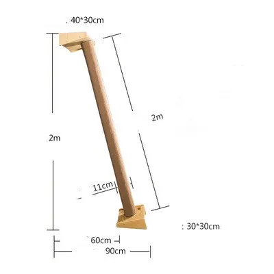 Solid Wood Large Cat Climbing Frame Cat Litter Cat Tree One Cat Shelf Style2 - Shop at LoveMi