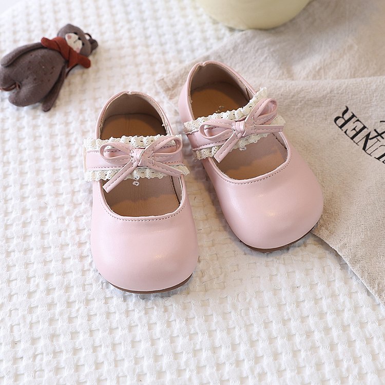 Girls' Small Leather Shoes, Baby Soft Soled Velcro Single Shoes, Girls' Fashionable Princess Shoes — foto 6