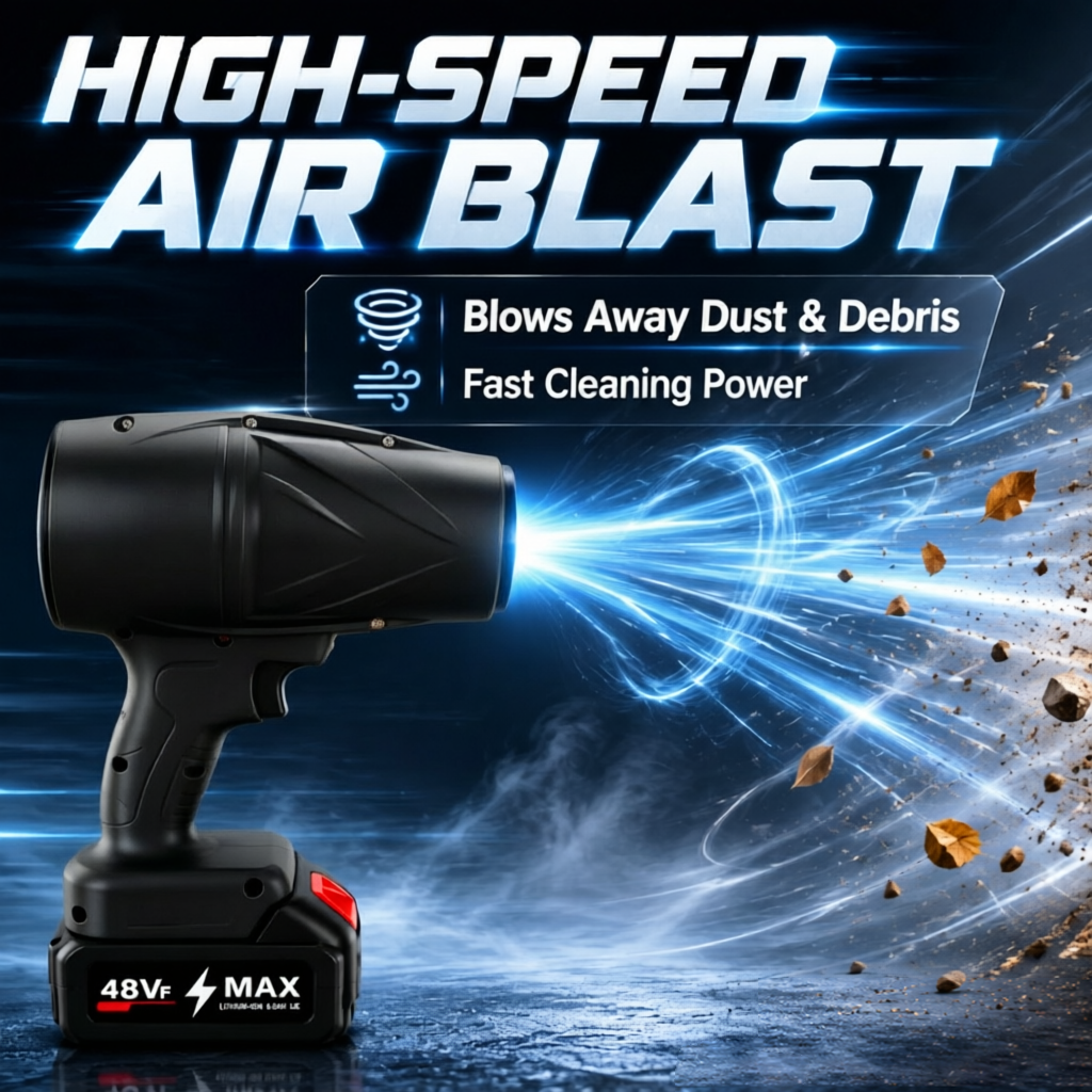 Portable High-Power Turbo Blower 1300mAh Cordless Jet Fan For Car Drying — image 4