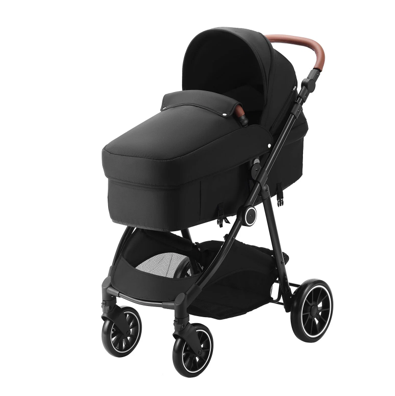 Standard Baby Stroller, Infant Toddler Stroller With Bassinet, 3rd-Gear Adjustab