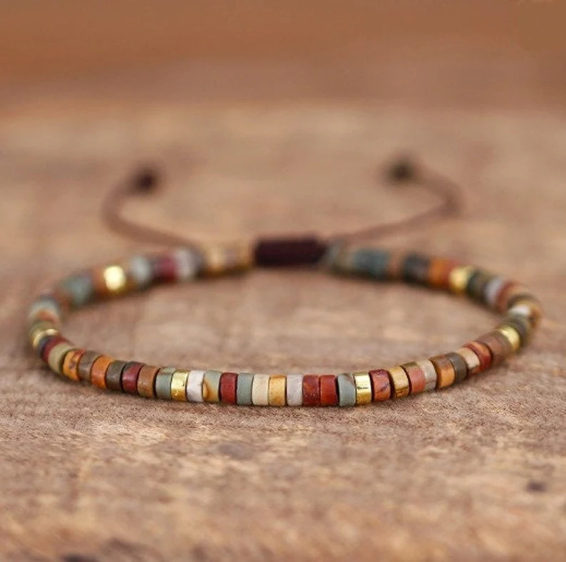 Natural Stone Hand Woven Bracelet