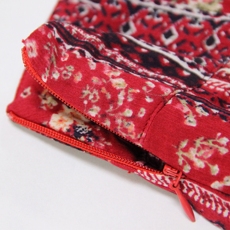 Cotton And Linen Printed Wide Leg Pants Ethnic Style Personality Blossoming Trousers