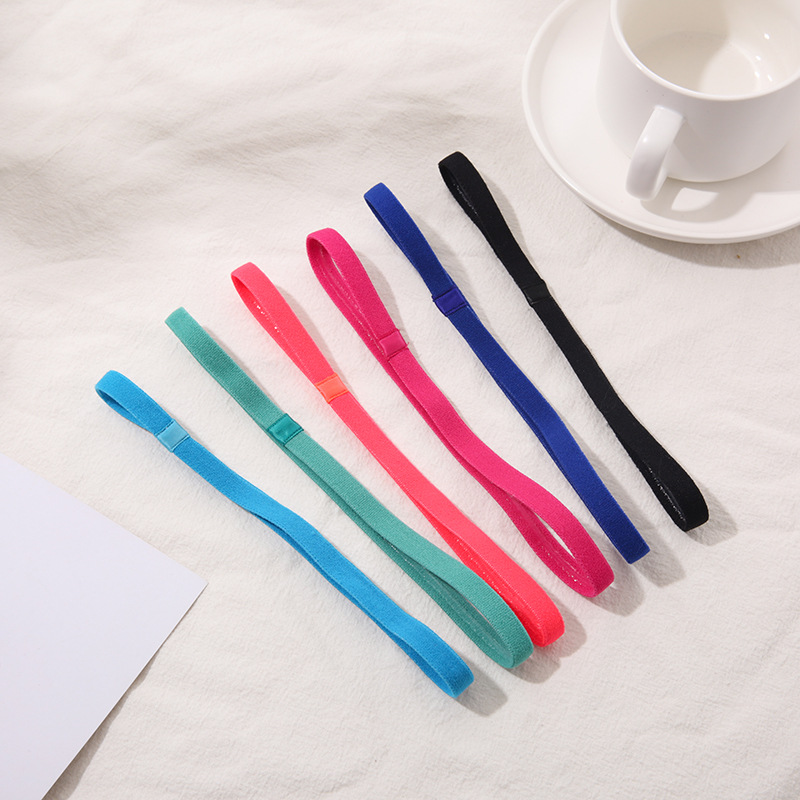 Unisex Non-slip Silicone Strip Sweat Guide Sports Headband