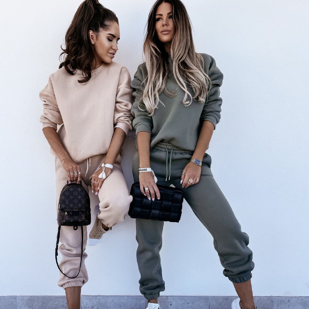 Two-piece Women's Autumn And Winter Leisure Sports Sweater Suit