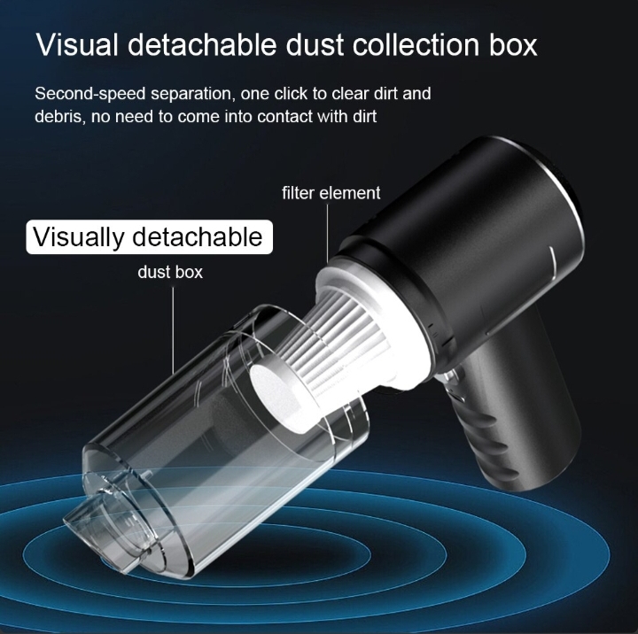 120W Cordless Handheld Vacuum Cleaner Small Mini Portable Car Auto Home Wireless thumbnail 8