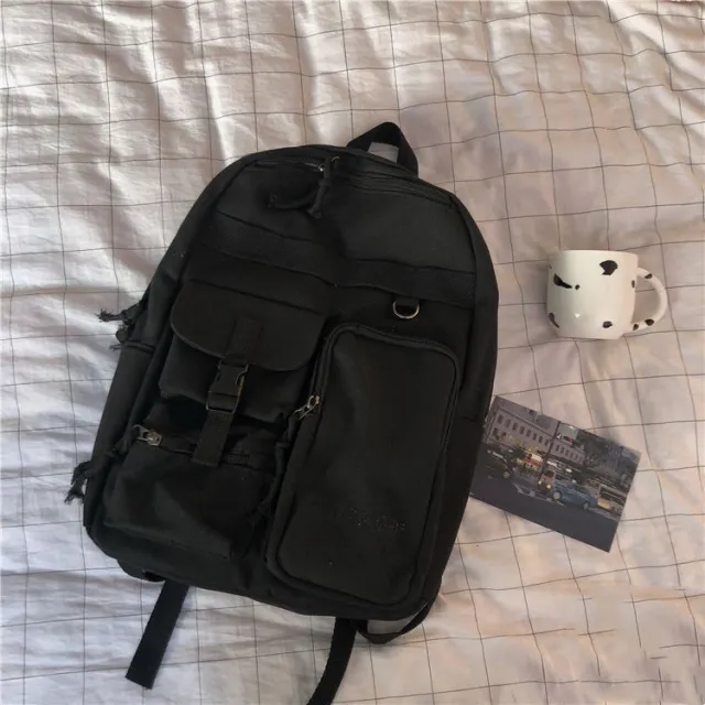 Women's Fashion Simple Casual Travel Backpack Black - Shop at LoveMi