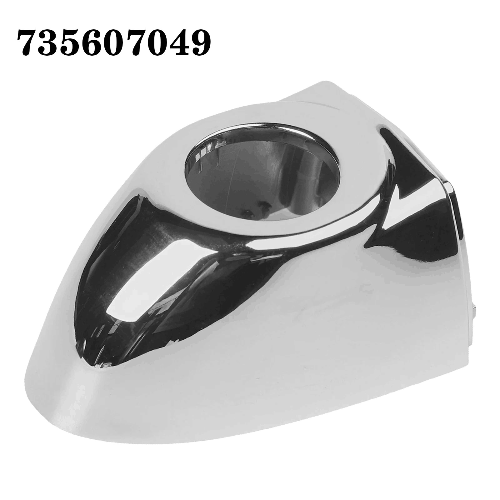 Chrome Front Outer Door Handle Cap Cover Fits For Fiat 500X - 735607049 — image 4