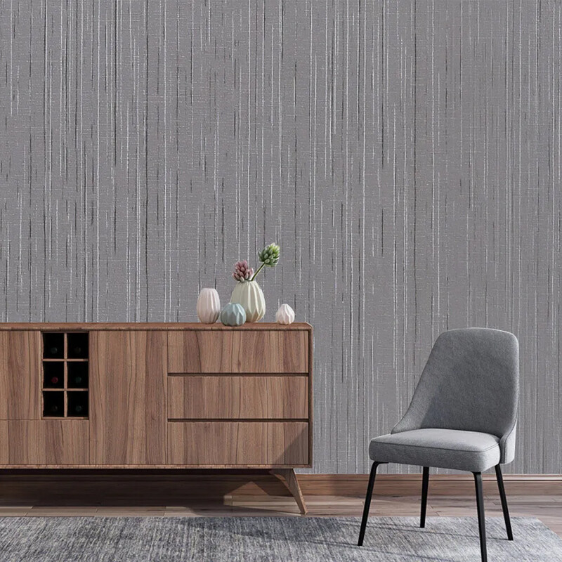 Sticky Back Self Adhesive Wallpaper Roll 10m Grey Textured Vinyl Wall Stickers — image 4