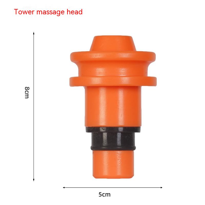 Orange Tower Pole Head Massage