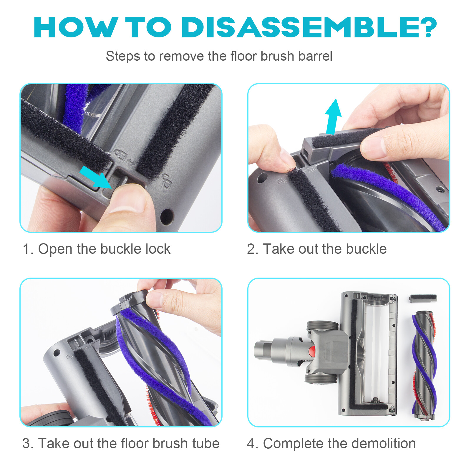 Vacuum Brush Head Soft Roller Motorhead, For V7 V8 V10 V11 V15 Cordless Carbon — image 11