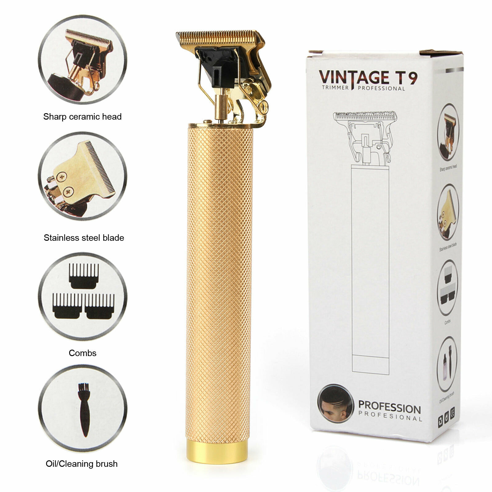 USB Electric Hair Clipper Rechargeable Professional Beard Trimmer Razor for Uo - Picture 7 of 9