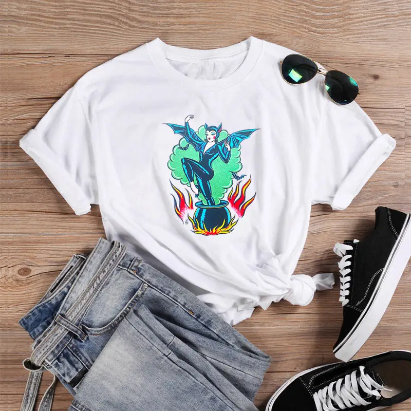 Fashion Personality Color Pattern Printing Short Sleeve Foreign Trade T-shirt Men And Women