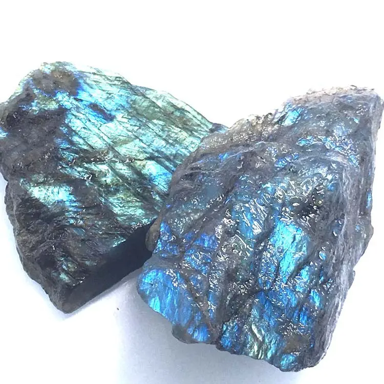 East China Sea Crystal Moonstone Rough Stone Labradorite Carved
