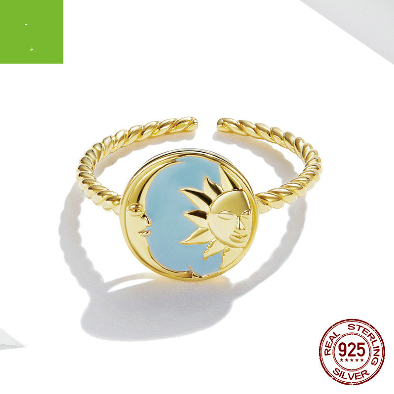 Title 5, VOSTU 925 Sterling Silver Splendid Sun Moon