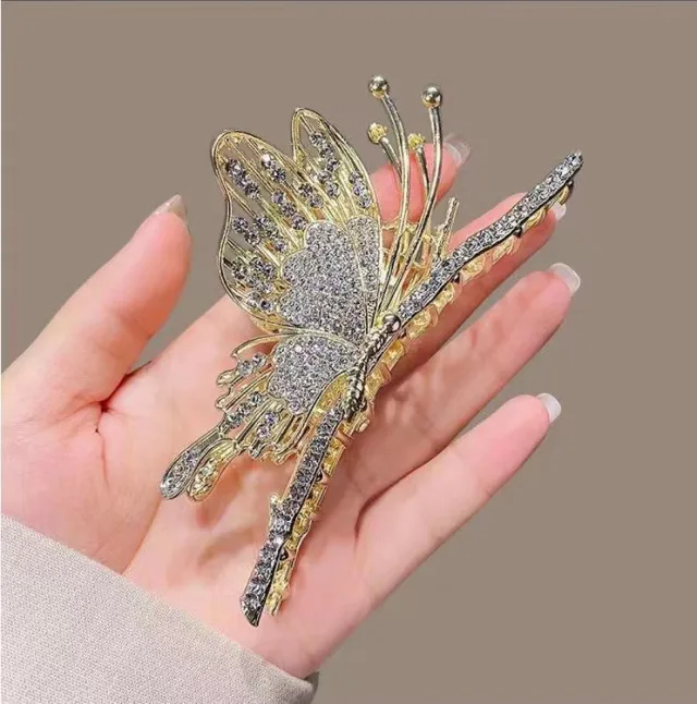 Branch Butterfly Grab Clip Super Fairy Niche Design Gold - Shop at LoveMi