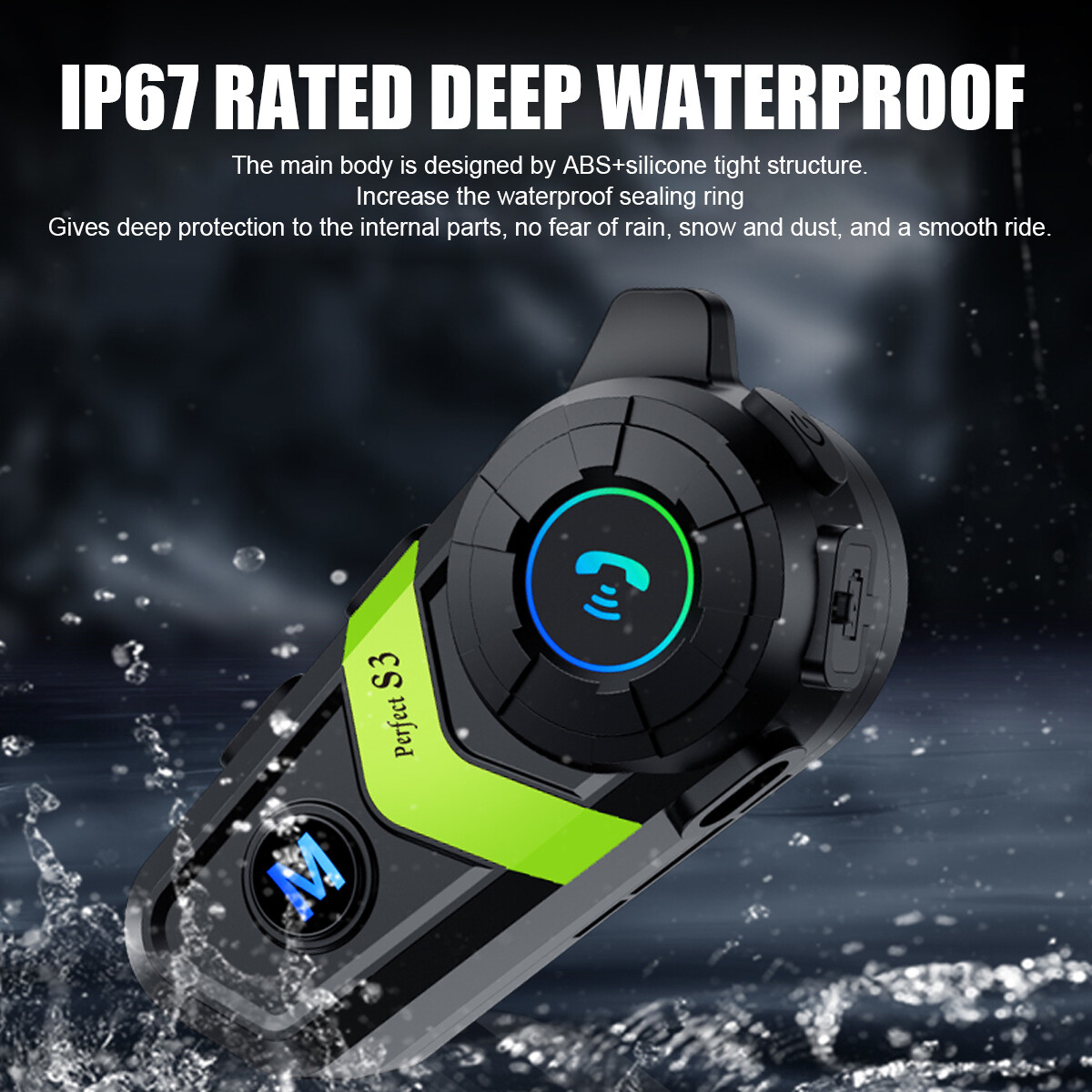 Bluetooth Answer 5.3 Motorcycle Helmet Headset Wireless Motorbike Headphone UK — image 3