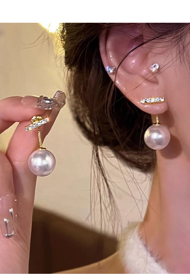 Premium Light Luxury Floral Pearl Earrings Vintage French Forest Style Women Gift