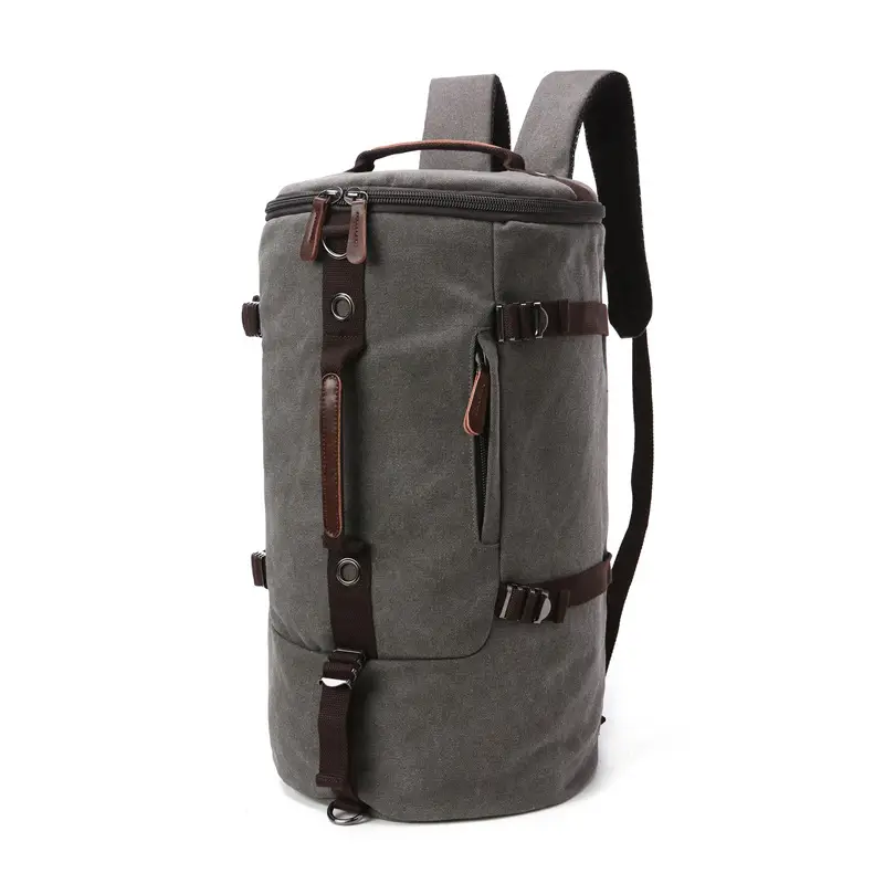 Large-capacity Cylindrical Bag Shoulder Portable Three-purpose Bag Men's Bag Travel Portable