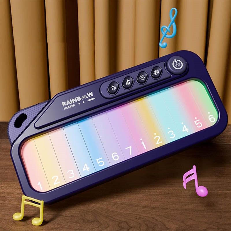 Children Touch Screen Electronic Piano Music Toy With Colour Light — image 7