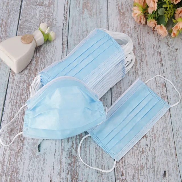 Anti dust Three layer Non woven Filter Paper Mask Blue - Shop at LoveMi