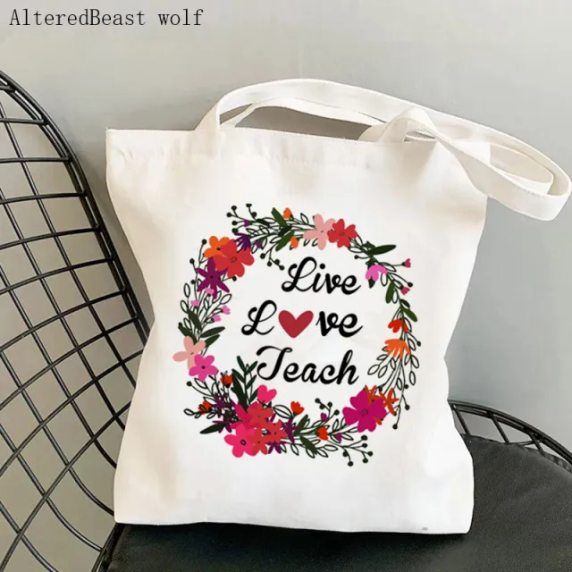 Canvas Tote Bag Pattern Environment friendly Shopping Large Capacity 22Style - Shop at LoveMi