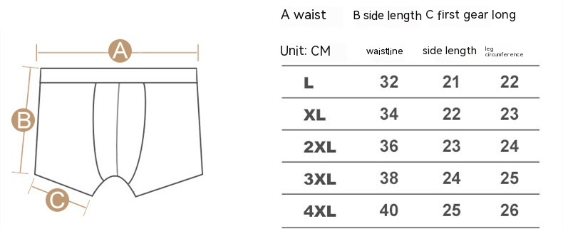 Ice Silk Antibacterial Underwear Men's Summer Thin