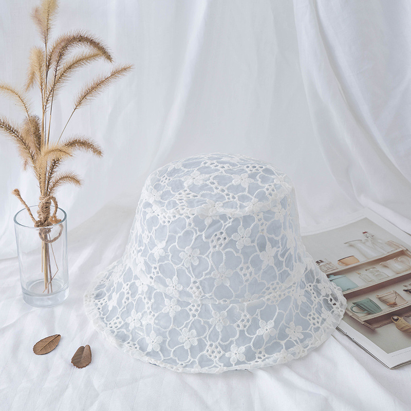 Title 5, Lace embroidery ladies fisherman hat