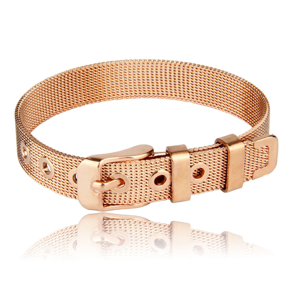 Stainless Steel Strap Mesh Strap Smooth Bracelet