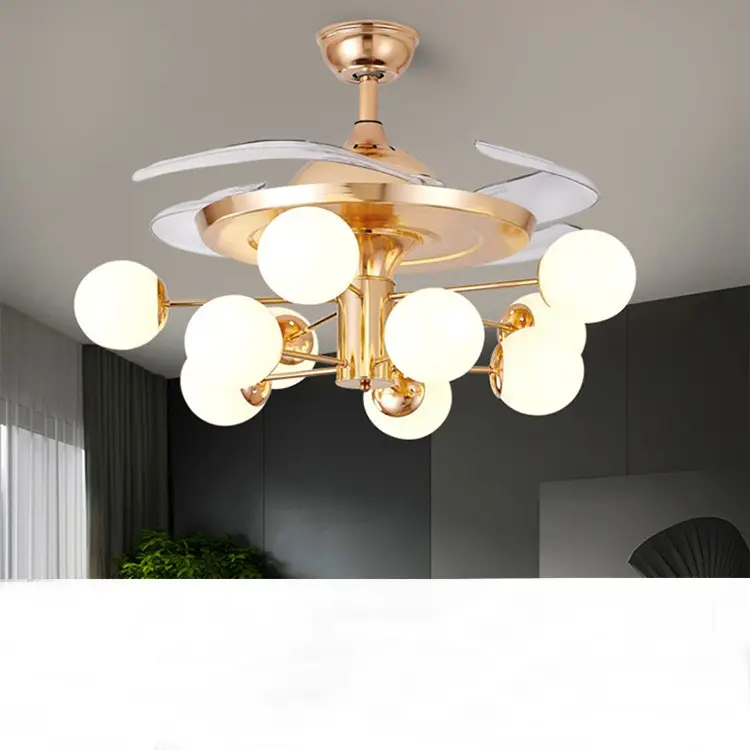 Nordic Ceiling Fans With LED Light Remote