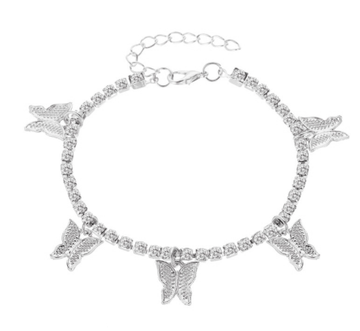 Silver anklet