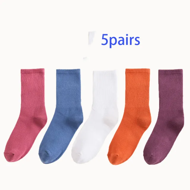 Winter Solid Color Pile Socks Set M - Shop at LoveMi