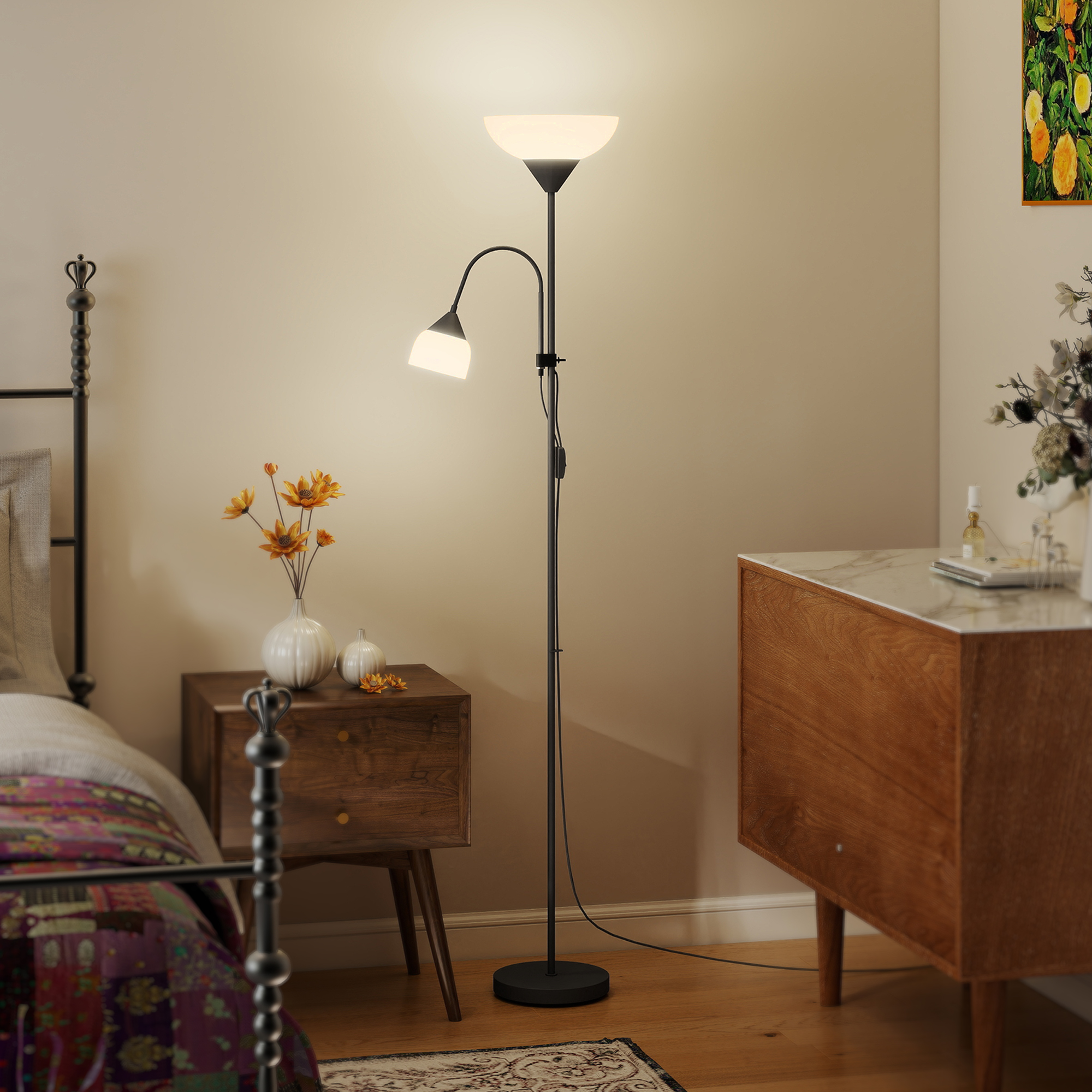 LED Floor Lamp, Suitable For Living Rooms, 180cm High, Mother And Child Shaped — image 3