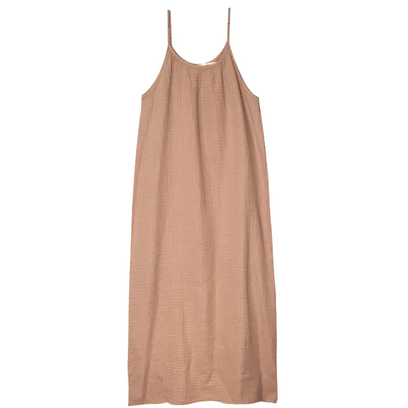 Women's Double Layered Cotton Vacation Style Dress
