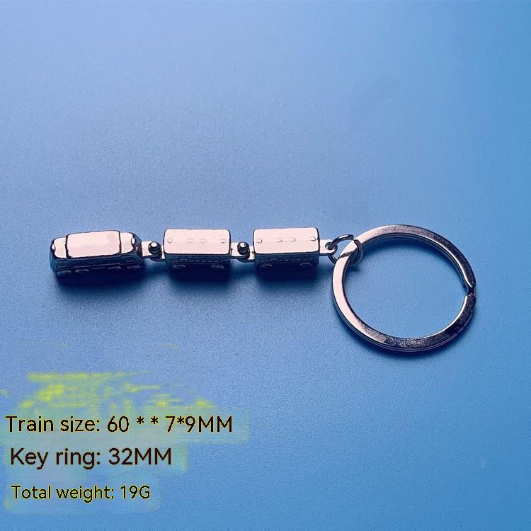 Title 3, Personalized Metal Movable Joint Train Keychain