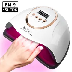 UV LED Nail Lamp, Professional Nail Dryer For Gel Polish Curing - 4 Timer Settings, Fast Drying For Fingers And Toes, Home Salon Manicure Light - Bm9 - View 1