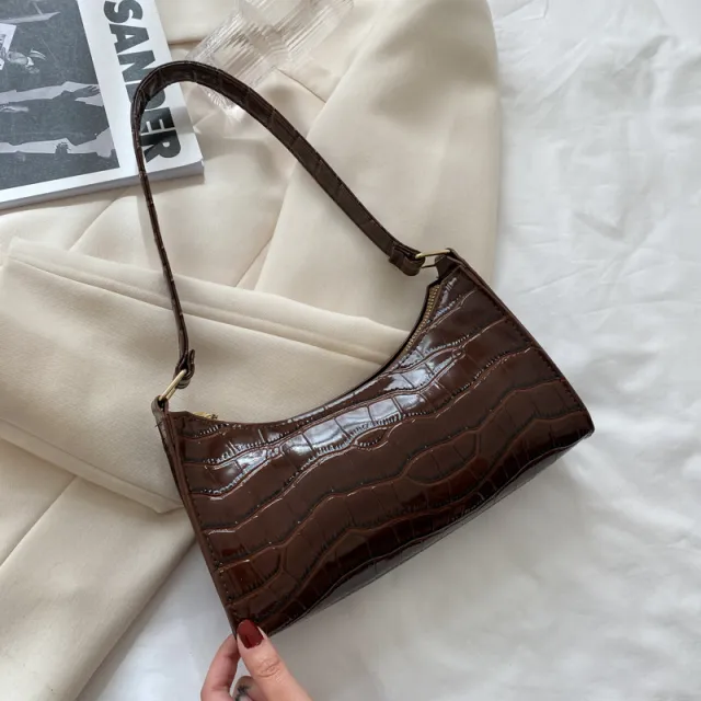 New women's belt shoulder bag niche fashion all match Coffee - Shop at LoveMi