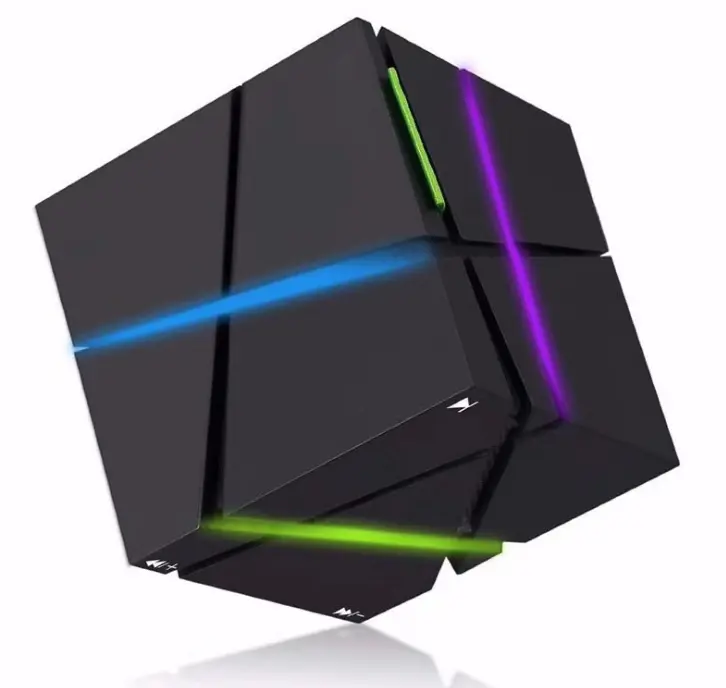 Cube Bluetooth Speaker Creative Colorful Lights Mobile
