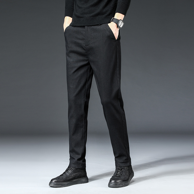 Title 7, Mens Slim Straight Autumn and Winter Casual Pa...