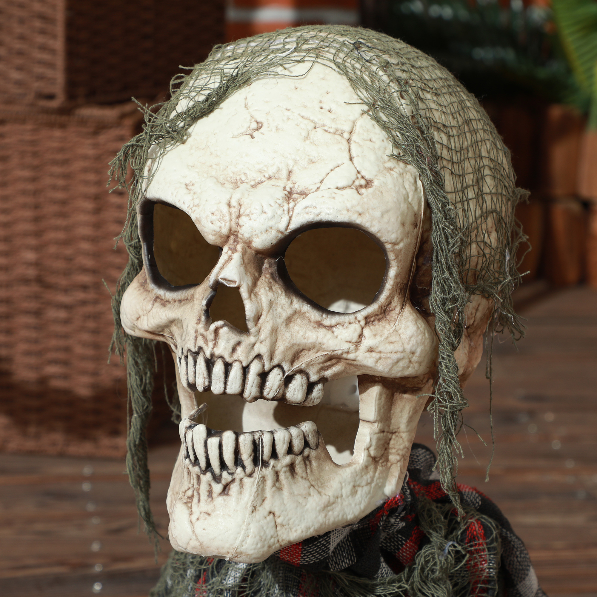 A 70 centimeter tall groundbreaker skeleton halloween