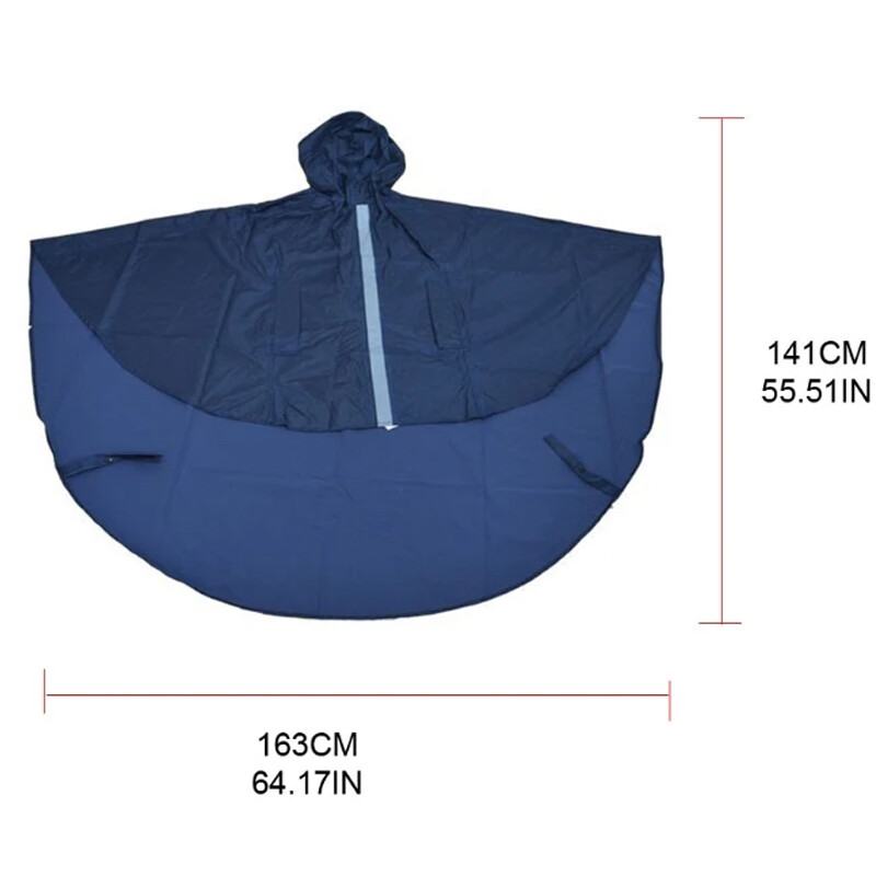 Wheelchair Waterproof Poncho Rain Cover With Hood Disability Aid Coat — image 8