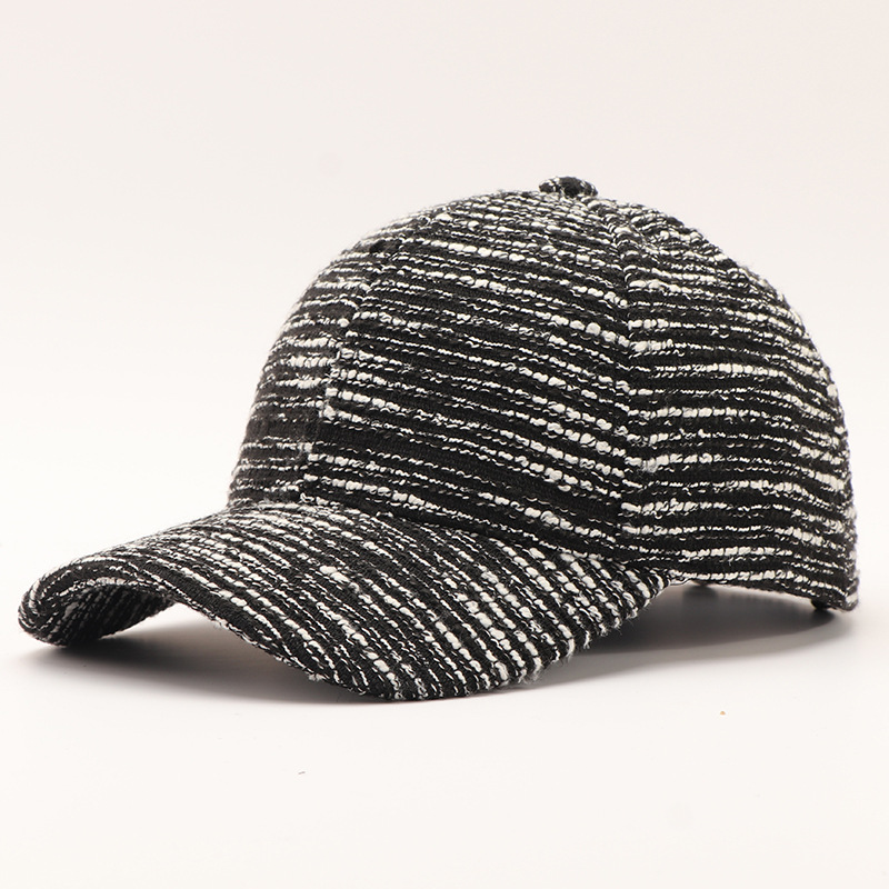 Winter Spring Japanese-style Soft Color Striped Silk Baseball Cap In Korean Style - Fashionable And Trendy Casual Hat That Suits Any Occasion