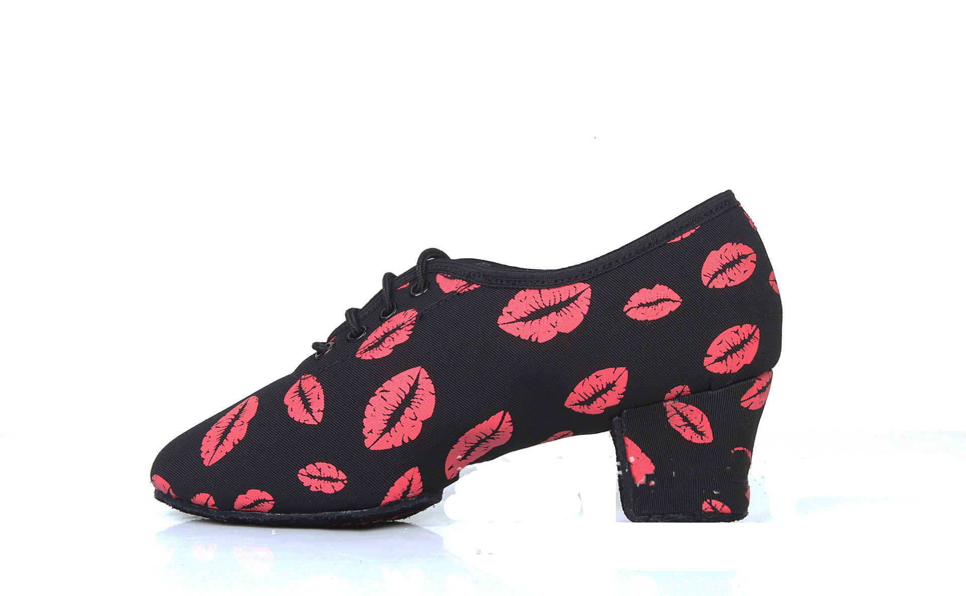 Latin Dance Shoes Mid Heel Soft Sole Black - Shop at LoveMi