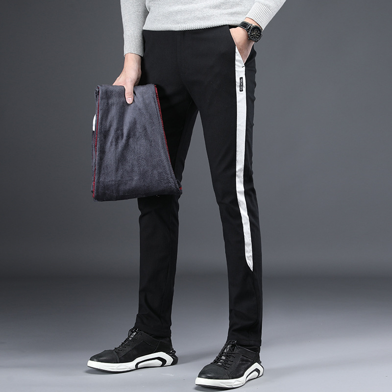 Title 8, Mens plus cashmere casual stretch trousers for...