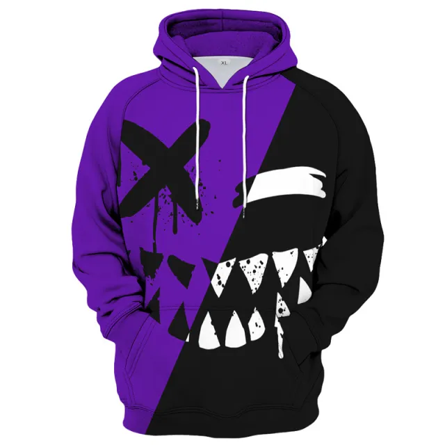 3D Digital Printing Casual Sports Hoodie Sweater F 4Xl - Shop at LoveMi