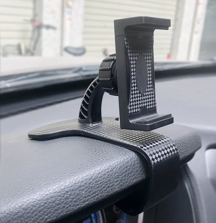 Dashboard Phone Holder for Car, Stretchable Clip Mount with 360 Degree Rotation - detail photo 6