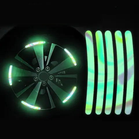 Colorful Luminous Car Reflective Strip Sticker