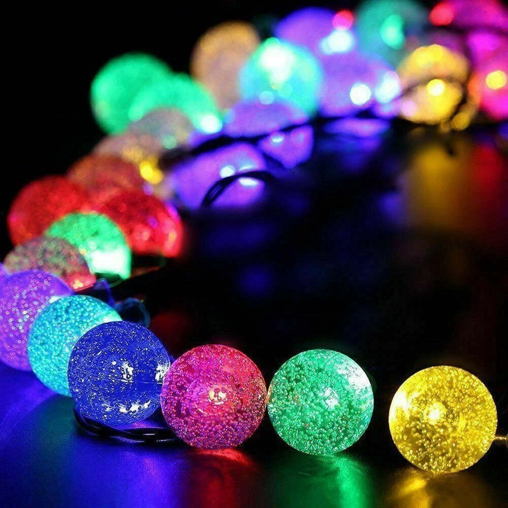 LED Ball Solar Light Party Fairy Outdoor Retro Ball String Lights Patio Garden — foto 2