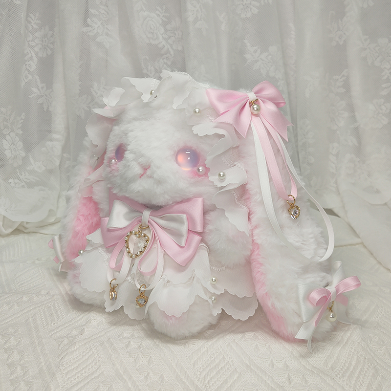 Pink Rabbit Bag Pearl Strap