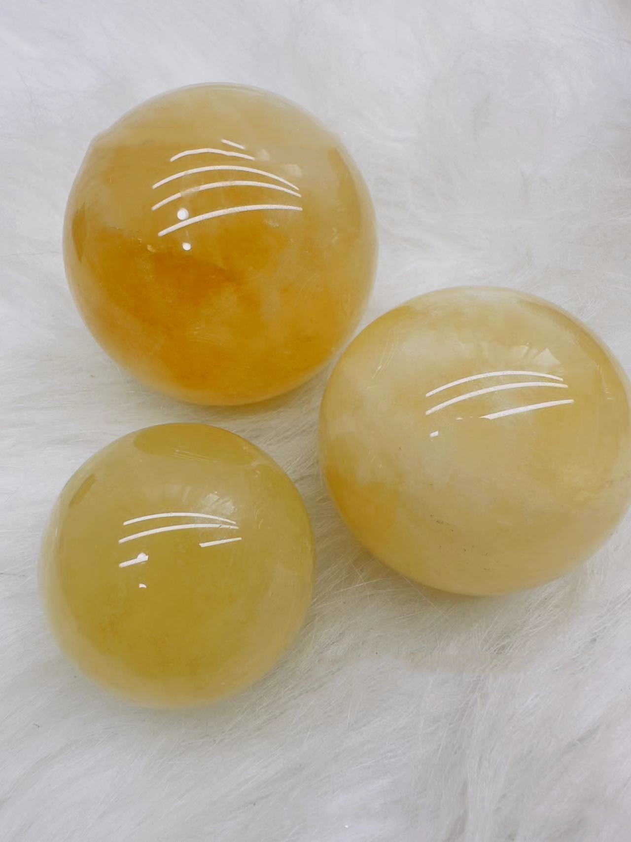 Title 3, Brazil Citrine Ball Home Office Decorations